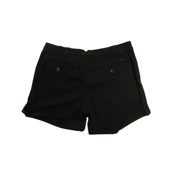 LADIES AMERICAN EAGLE OUTFITTERS LIVE YOUR LIFE SHORTS PIN STRIPE SIZE 10 B30-05 - Picture 8 of 9